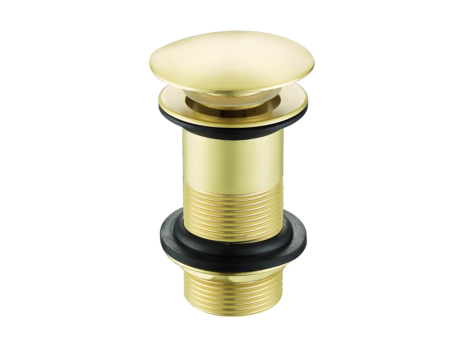 Ablaufventil für Waschbecken ohne Überlauf gold