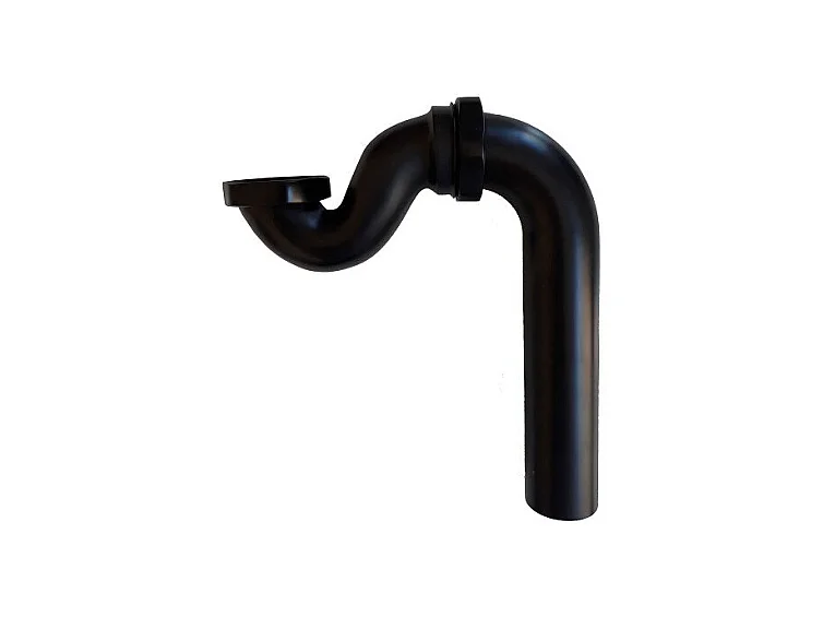 Sifón vertical CRAWLEY NEGRO para bañeras retro