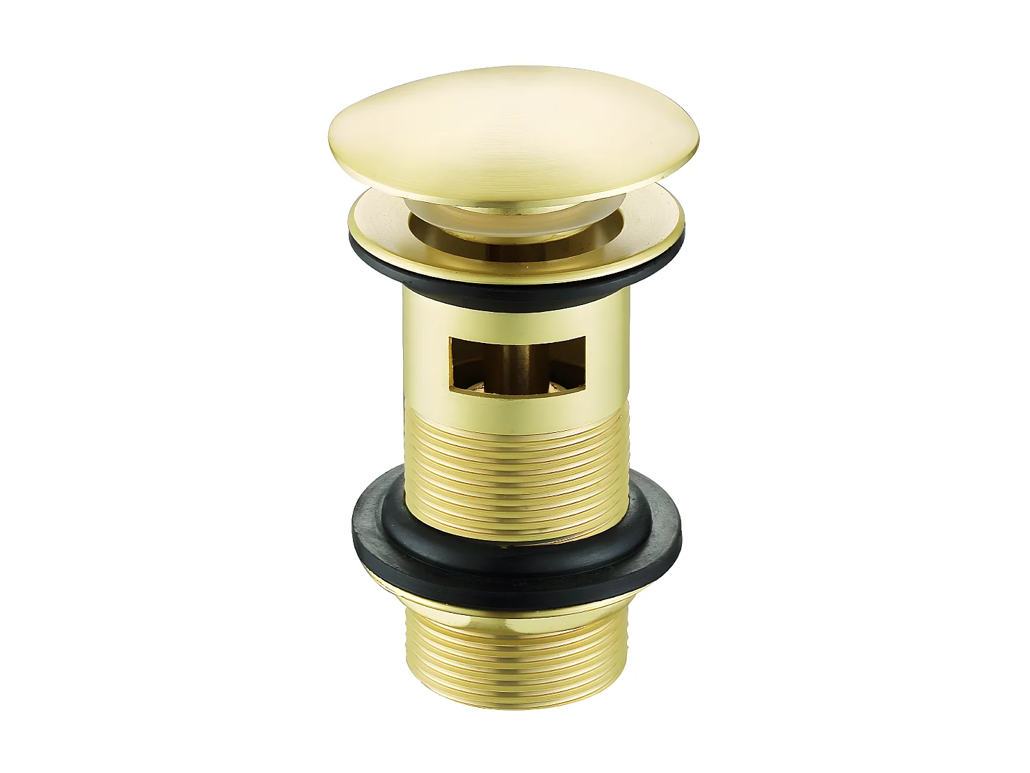 Piletta per lavabo con troppopieno colore oro dorato