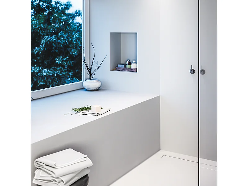 Nicchia doccia da piastrellare 40 x 20 cm e 55 cm di profondità