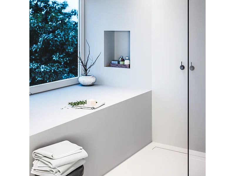 Nicchia doccia da piastrellare 40 x 20 cm e 55 cm di profondità