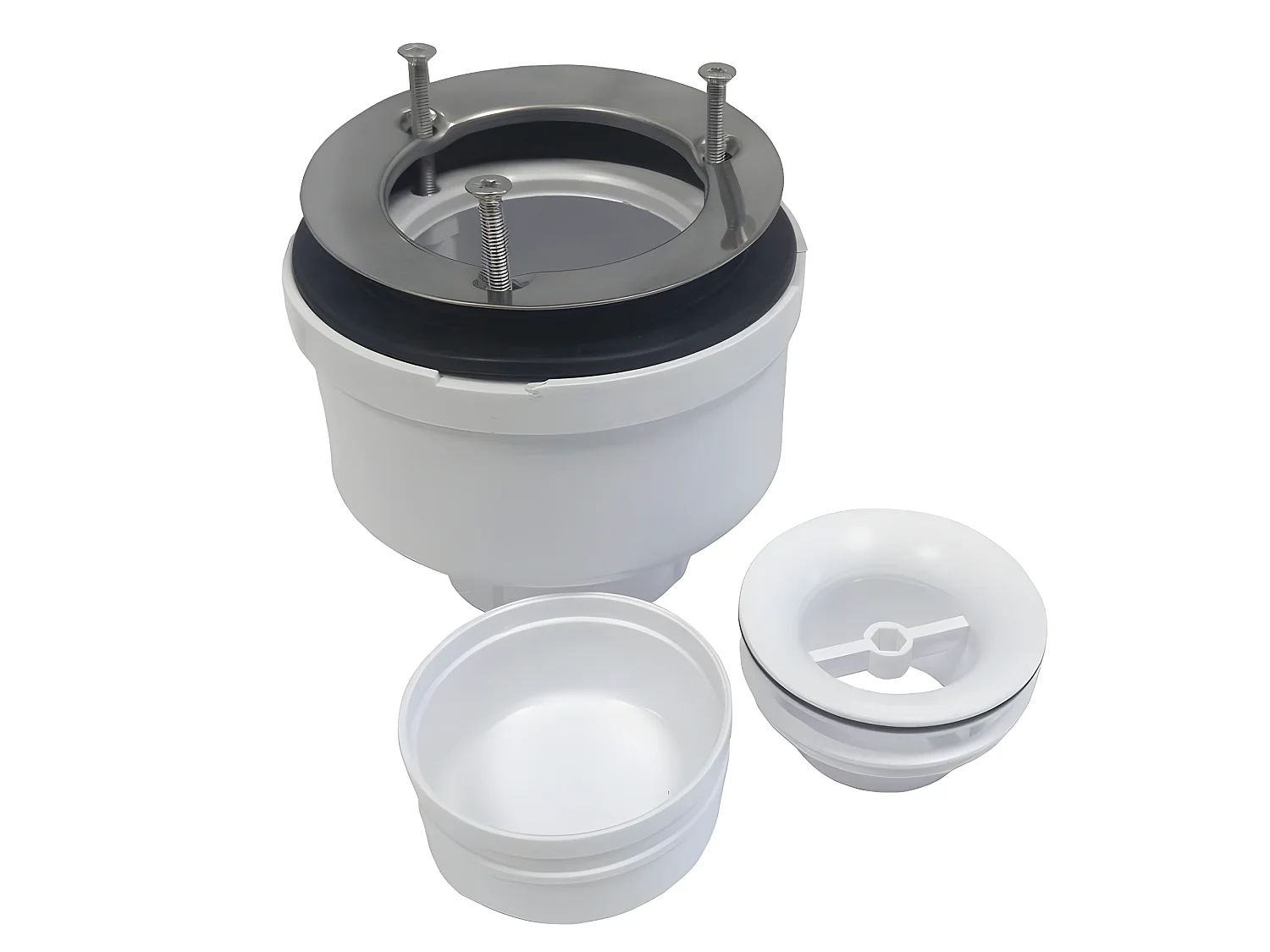 Bonde verticale Sanycces Ø90 mm pour receveur de douche