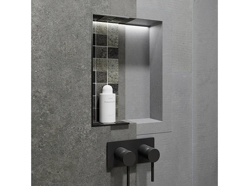 Nicchia doccia da piastrellare 40 x 20 cm e 9 cm di profondità