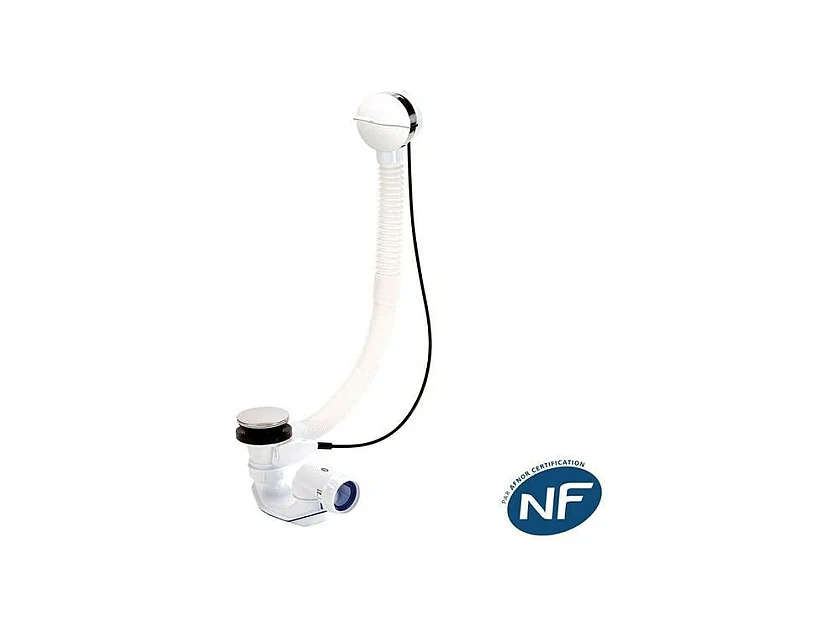Vidage baignoire NICOLL avec siphon extra-plat inclus