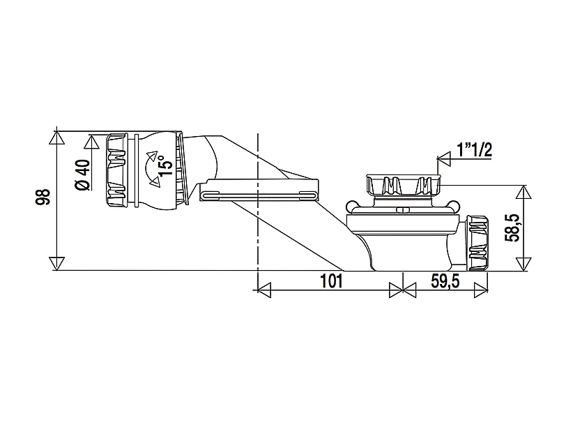 Sifone ultrapiatto VALENTIN