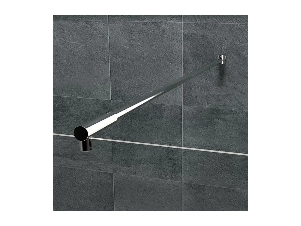 Barre de stabilisation paroi de douche 120 cm  Chrome