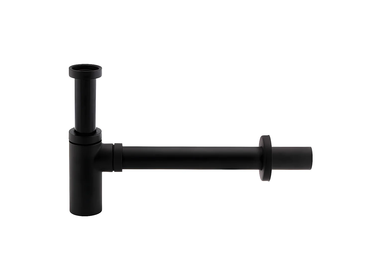 Designer-Siphon in mattschwarz