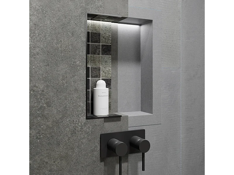 Nicchia doccia da piastrellare 40 x 30 cm e 9 cm di profondità