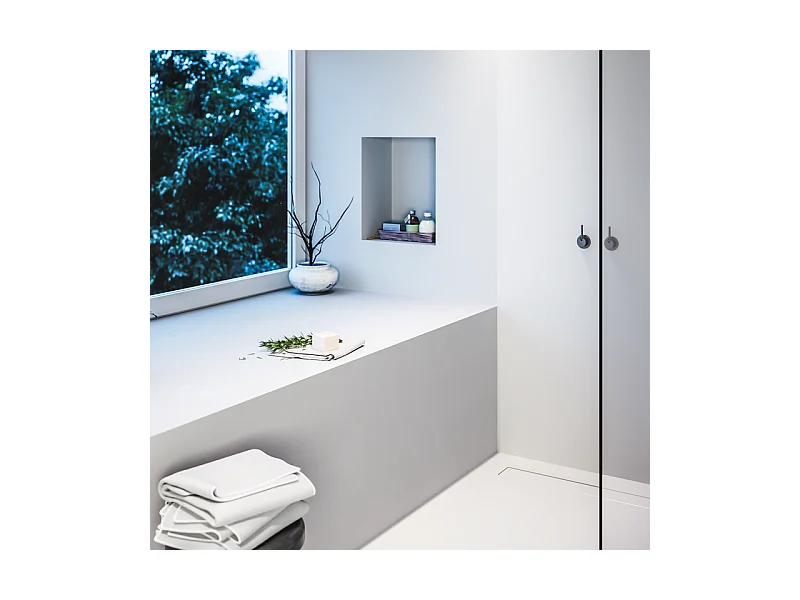 Nicchia doccia da piastrellare 30 x 30 cm e 55 cm di profondità