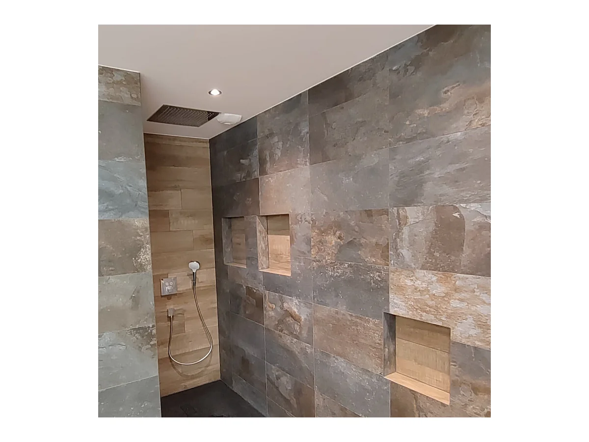 Nicchia doccia da piastrellare 80 x 30 cm e 55 cm di profondità