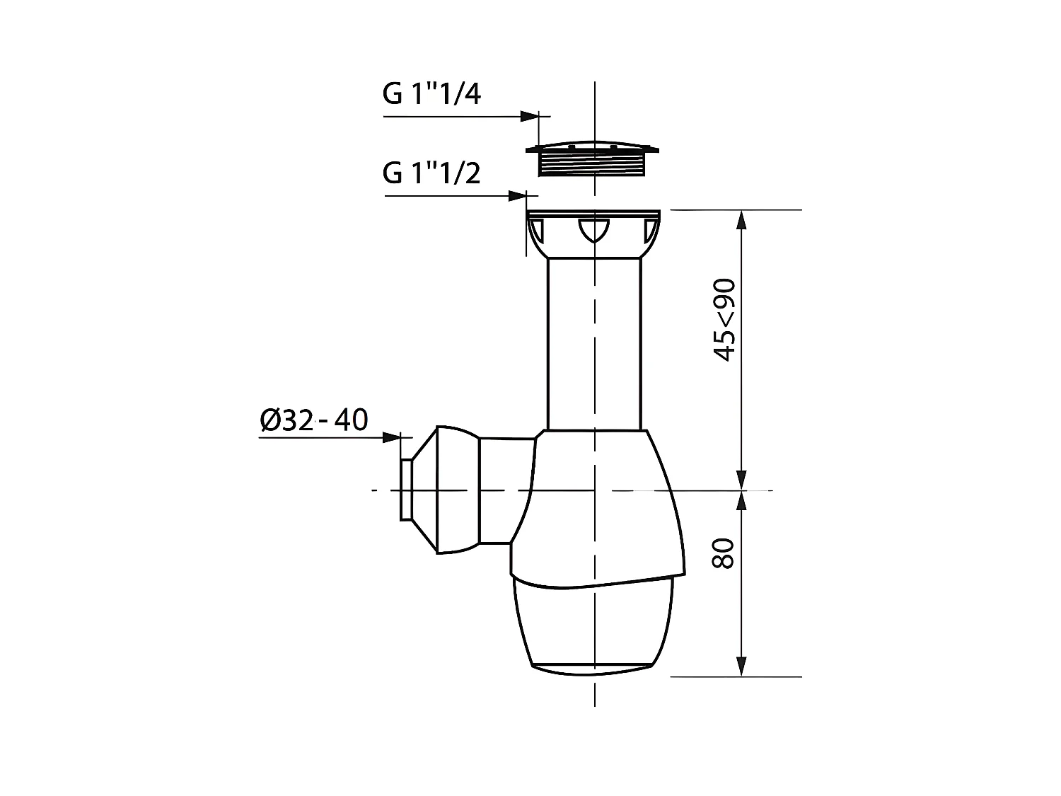 Sifone per lavandino marca WIRQUIN