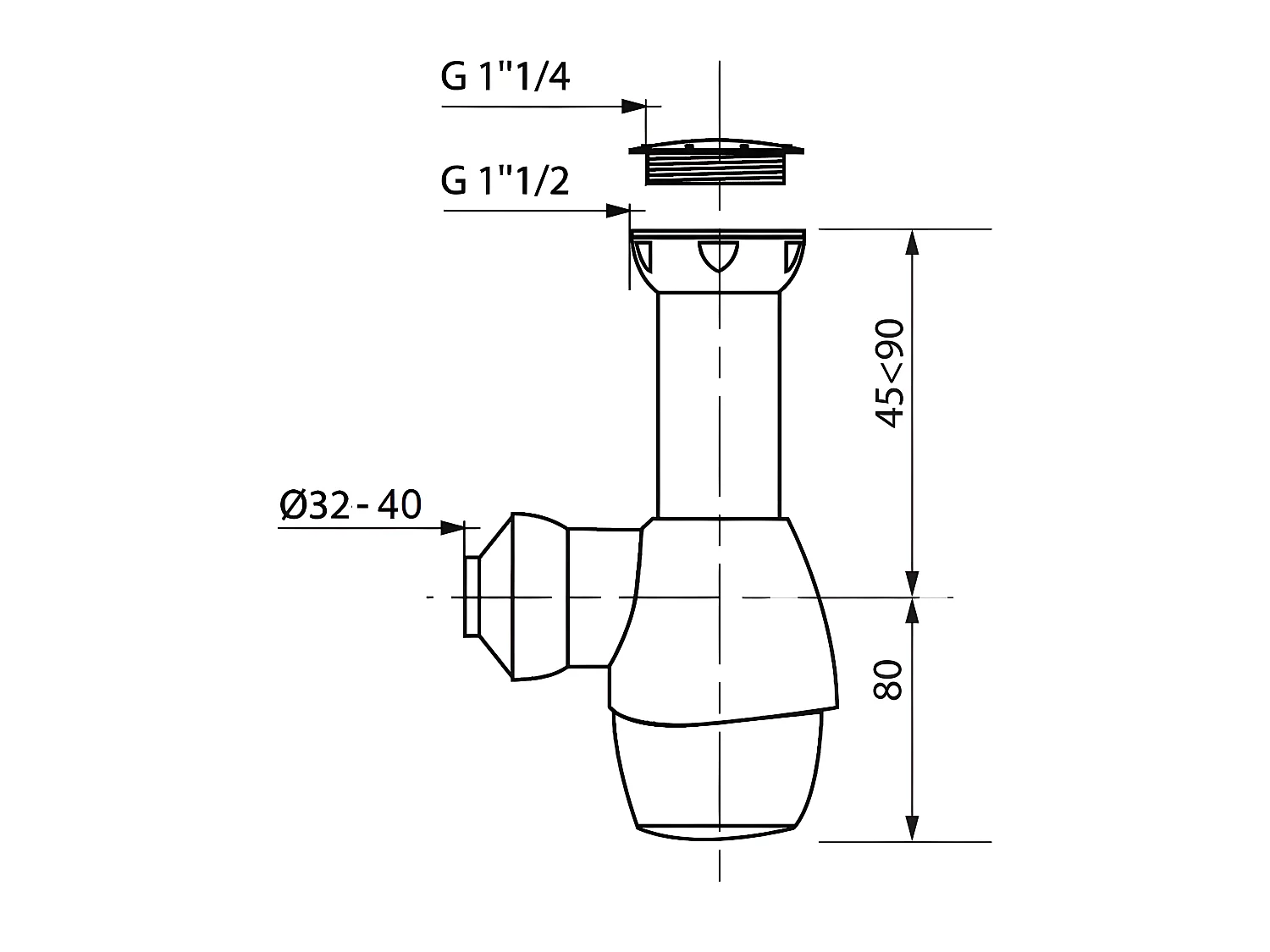 Sifone per lavandino marca WIRQUIN