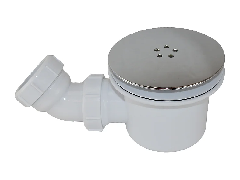 Bonde horizontale avec capot Ø90 pour receveurs de douche