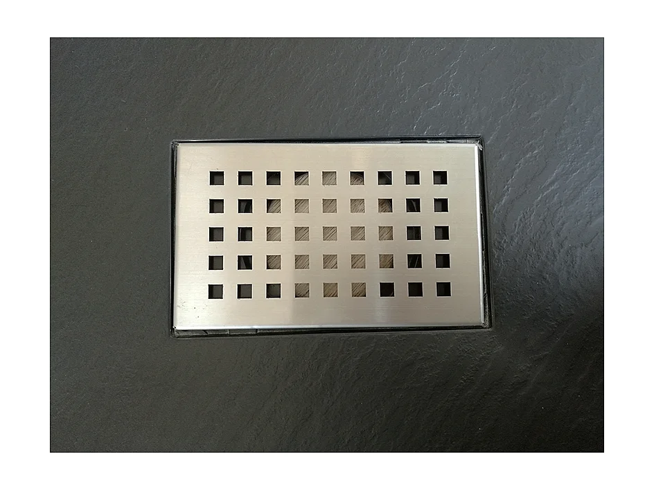 Griglia in acciaio inox PIATTO per piatti doccia in SoliCast© modello griglia