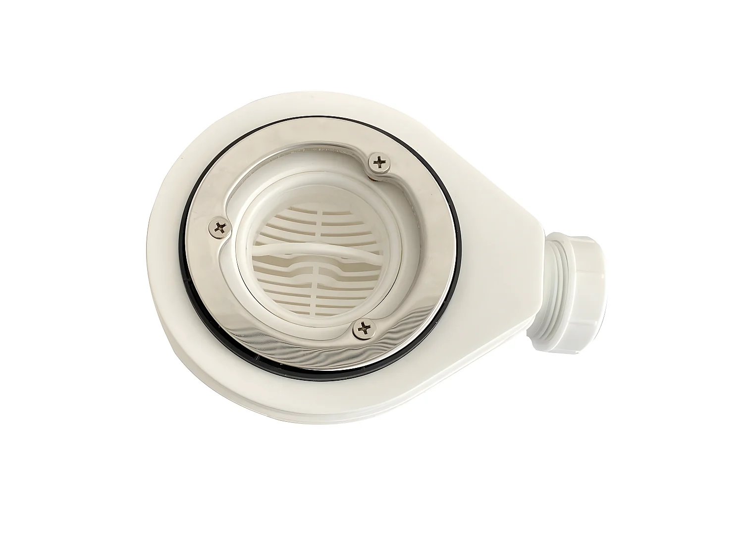 Piletta di scarico orizzontale senza coperchio Ø90 DONA per piatto doccia Solicast®