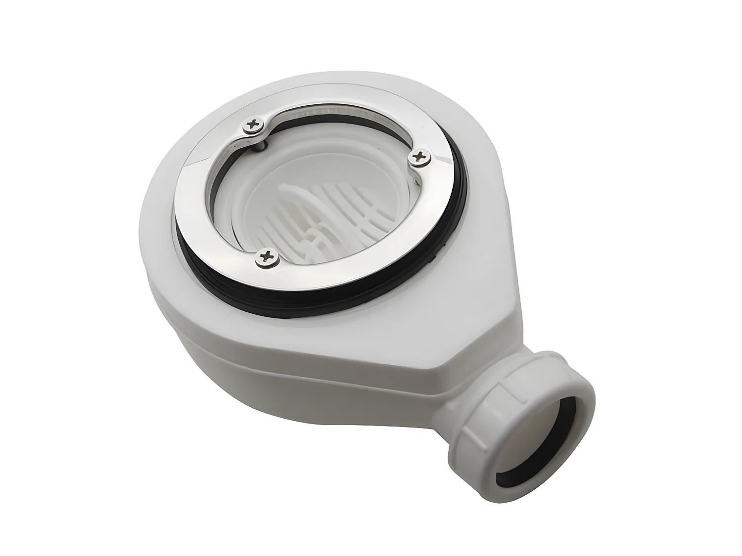 Bonde horizontale sans capot Ø90 DONA pour receveurs de douche