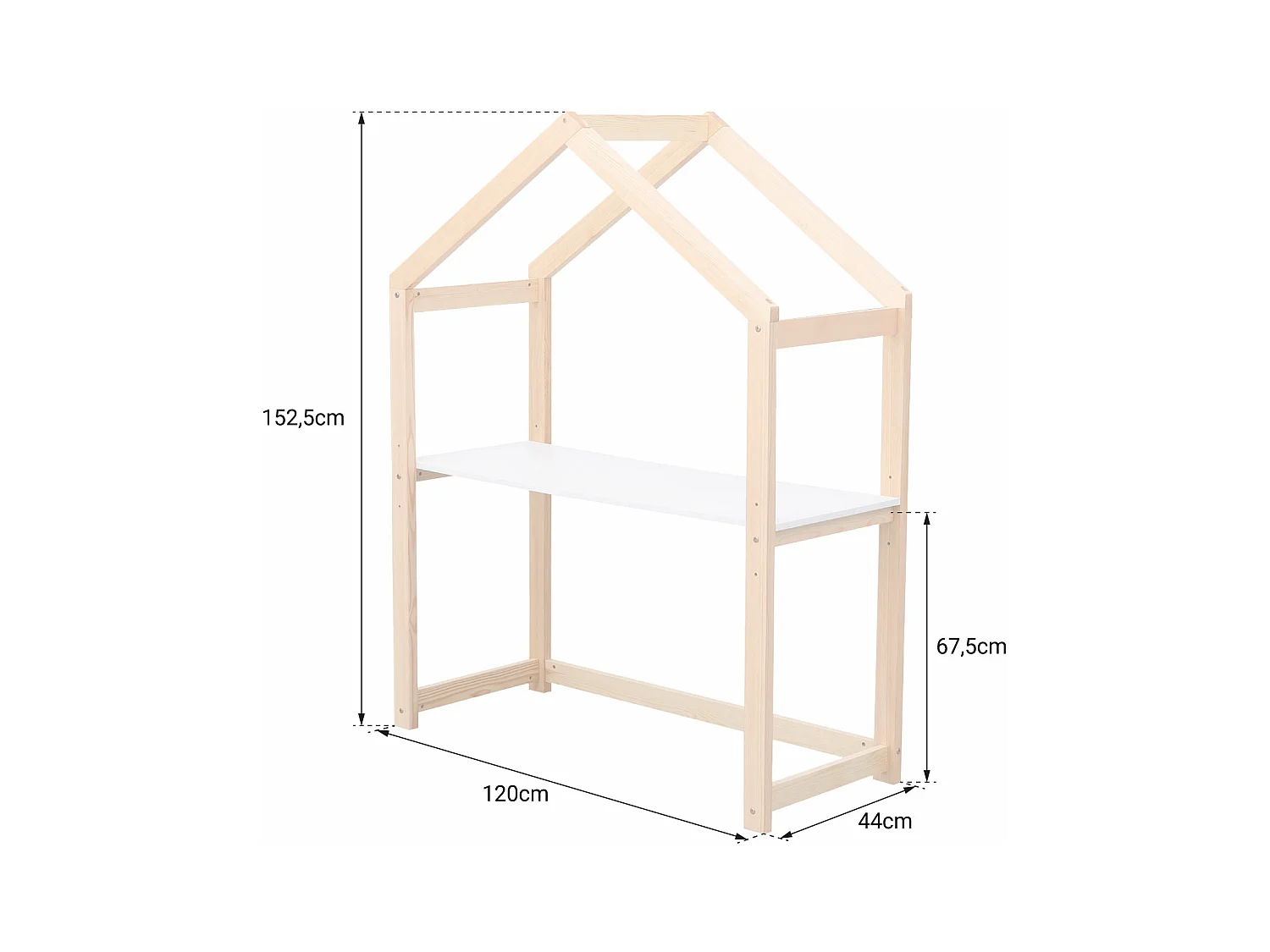 Bureau cabane évolutif pour enfant MARTIN - HAPPY GARDEN