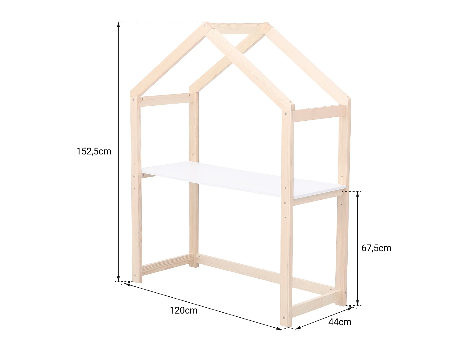 Bureau cabane évolutif pour enfant MARTIN - HAPPY GARDEN