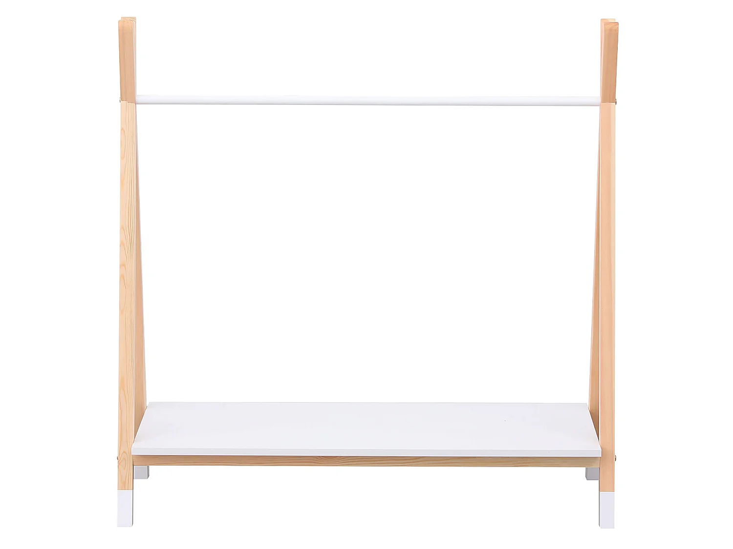 Penderie pour enfant bois et blanche LOU - HAPPY GARDEN