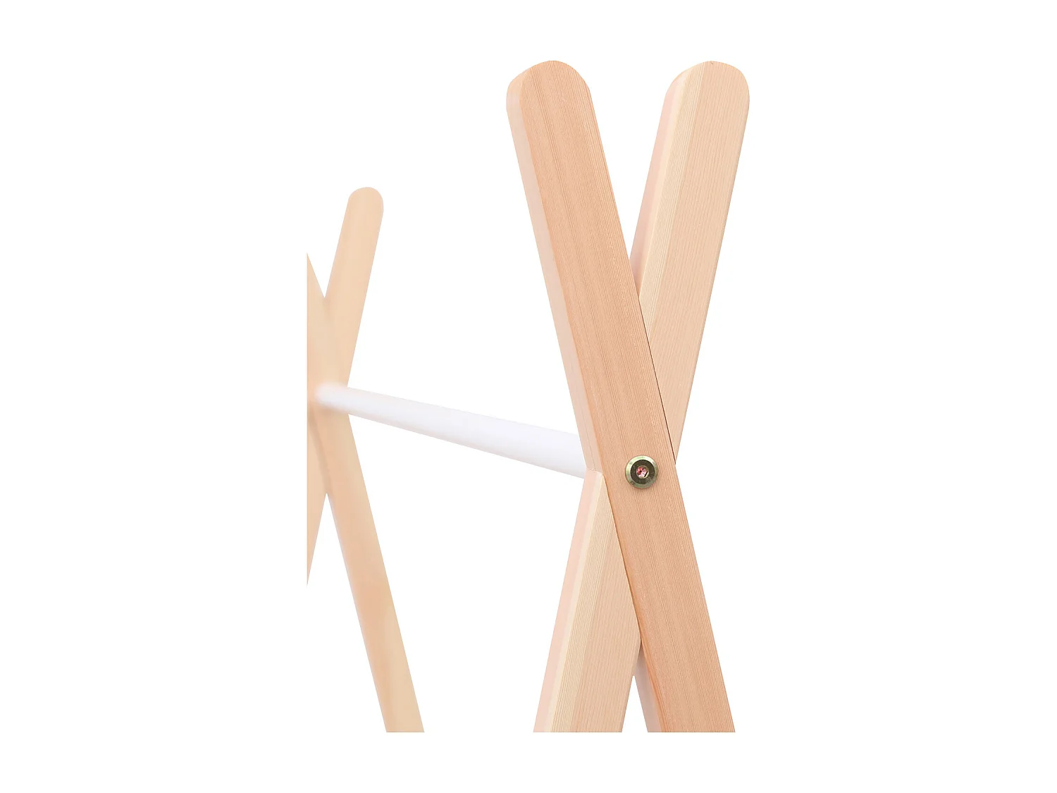 Perchero LOU de madera en color blanco para niños