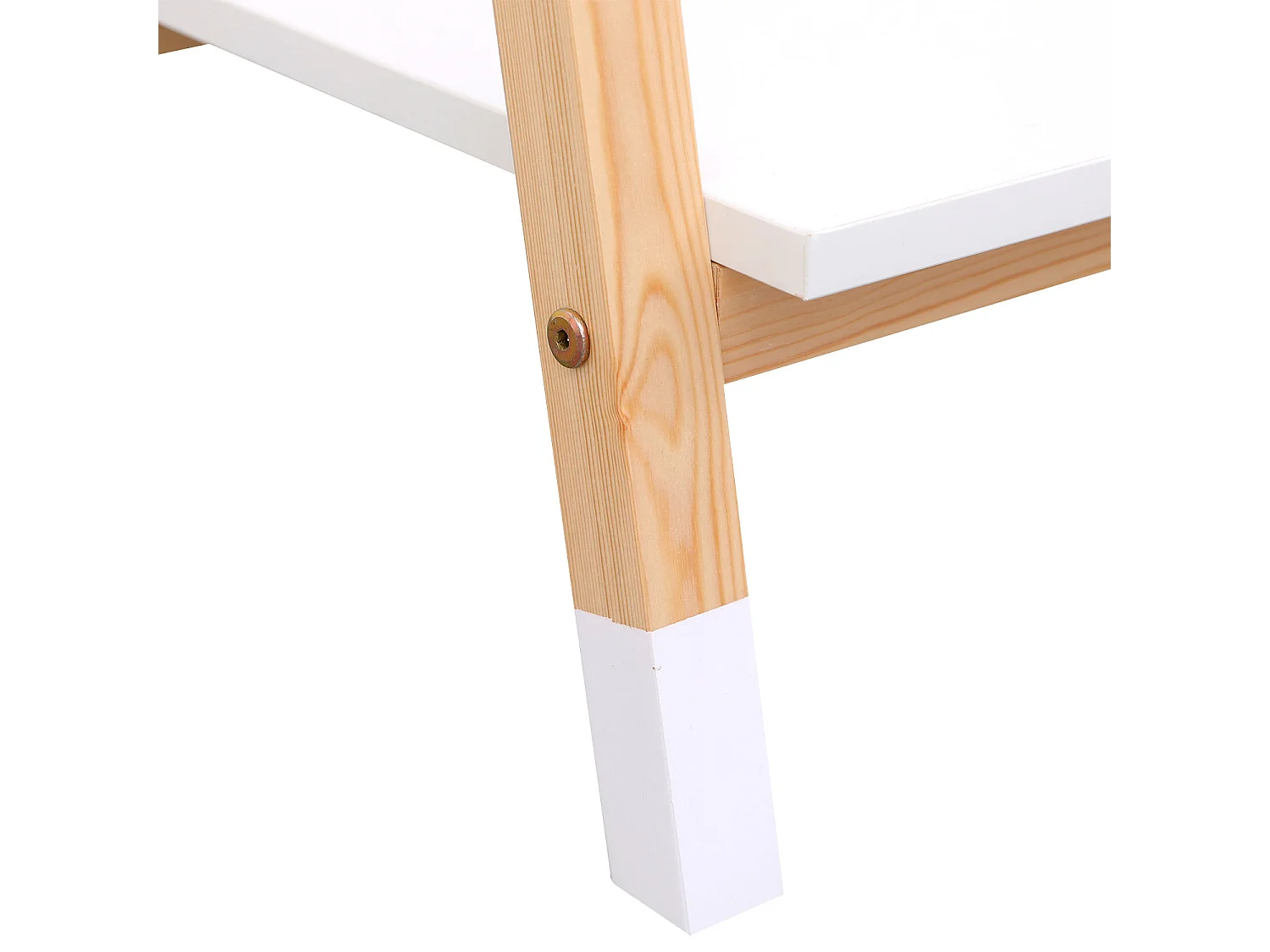 Perchero LOU de madera en color blanco para niños