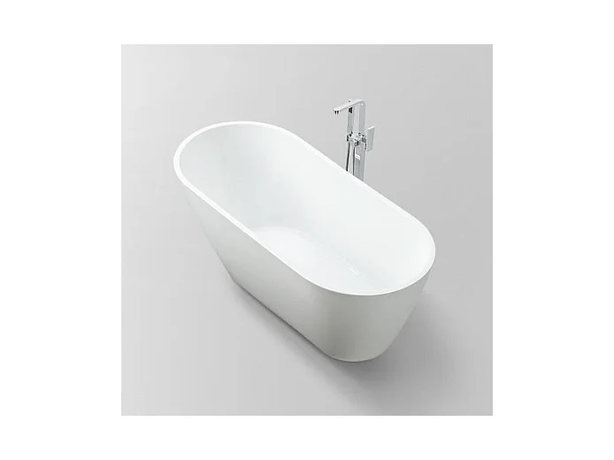 Baignoire îlot design ovale OPRAH blanche 140 cm