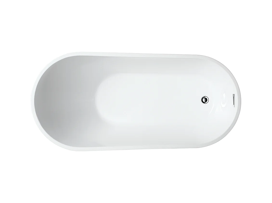 Baignoire îlot design ovale OPRAH blanche 140 cm