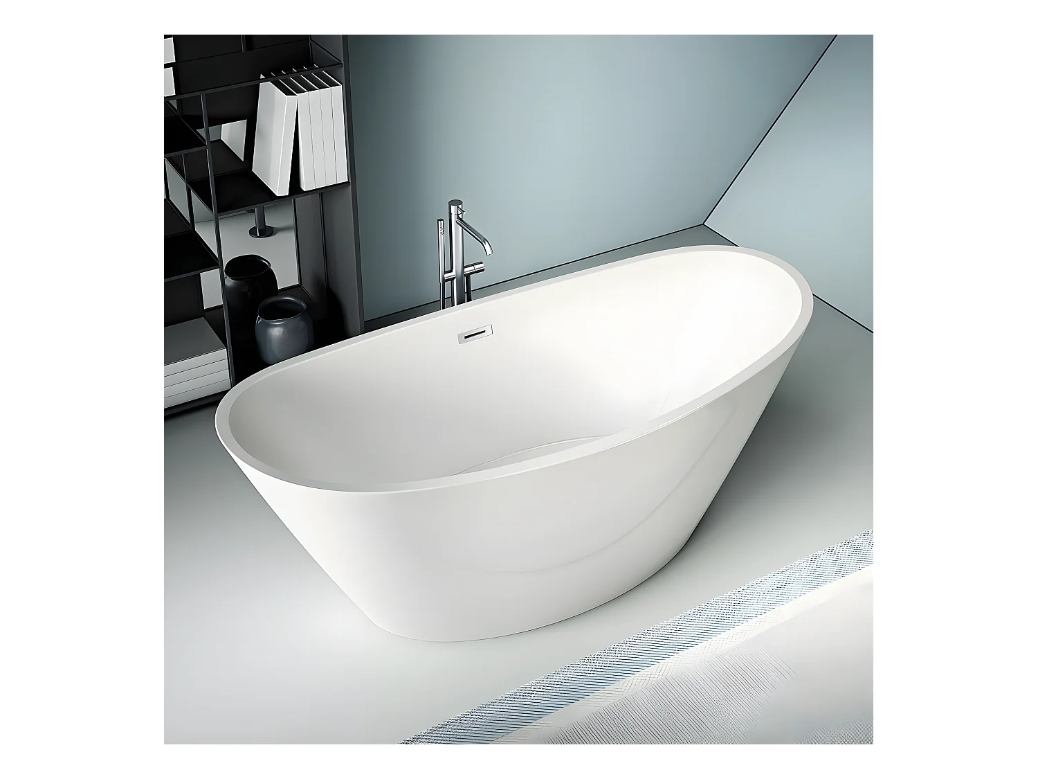 Freistehende Badewanne BRIGHTON 157 cm