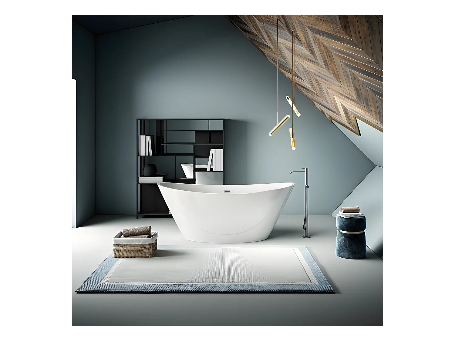 Freistehende Badewanne BRIGHTON 157 cm