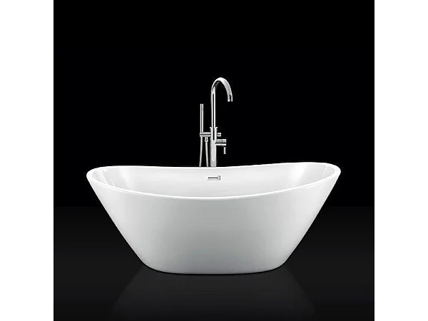Baignoire îlot design ovale BRIGHTON blanche 157 cm