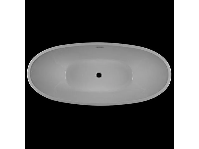 Baignoire îlot design ovale BRIGHTON blanche 157 cm