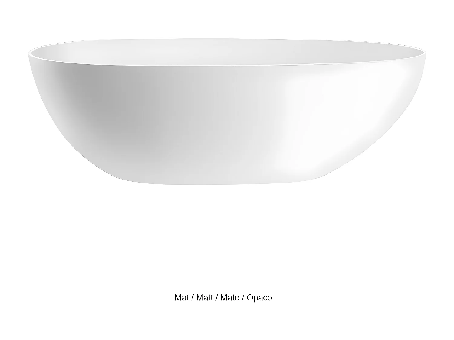 Freistehende Badewanne FLORIDA MATT 180 cm