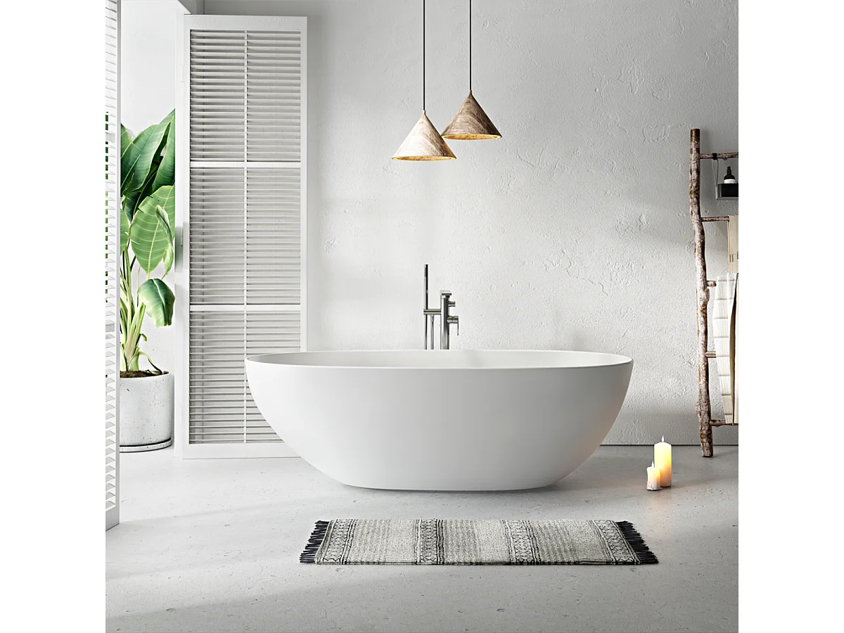 Freistehende Badewanne FLORIDA MATT 180 cm