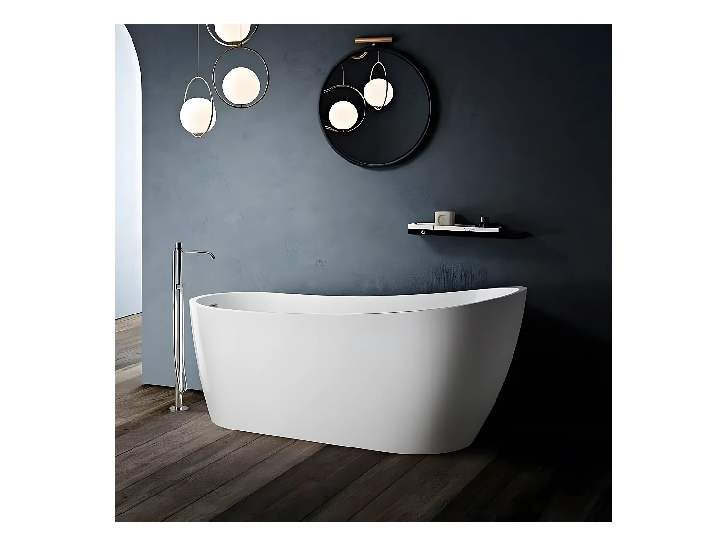 Freistehende Badewanne SUTTON 167 cm