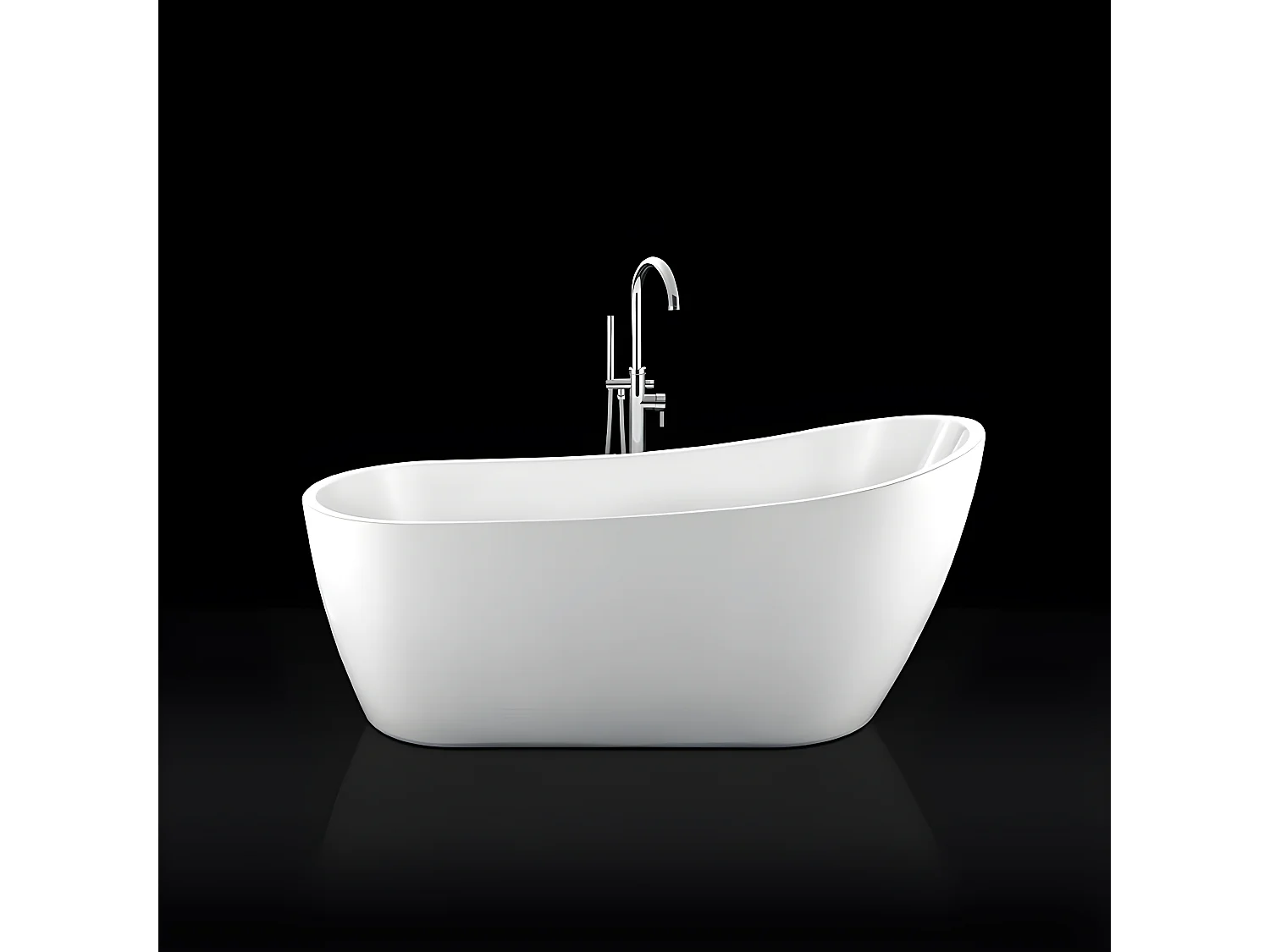 Vasca freestanding ovale SUTTON Bianca 167 cm