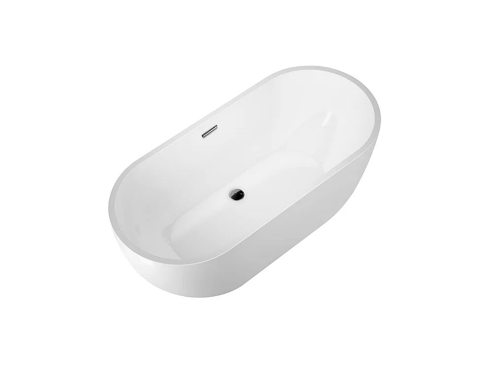 Baignoire îlot design ovale BOSTON blanche 166 cm