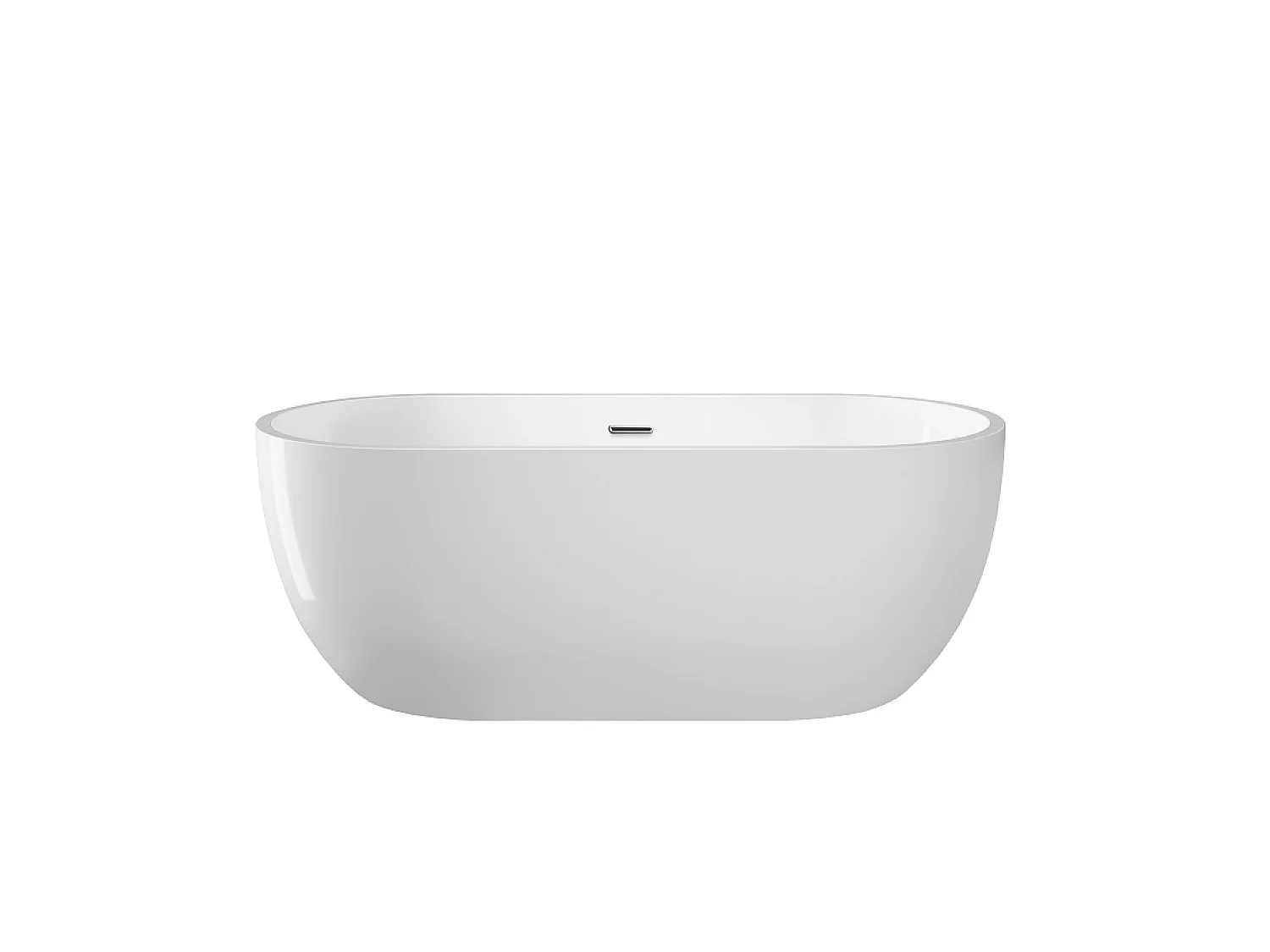 Vasca freestanding ovale BOSTON Bianca 166 cm