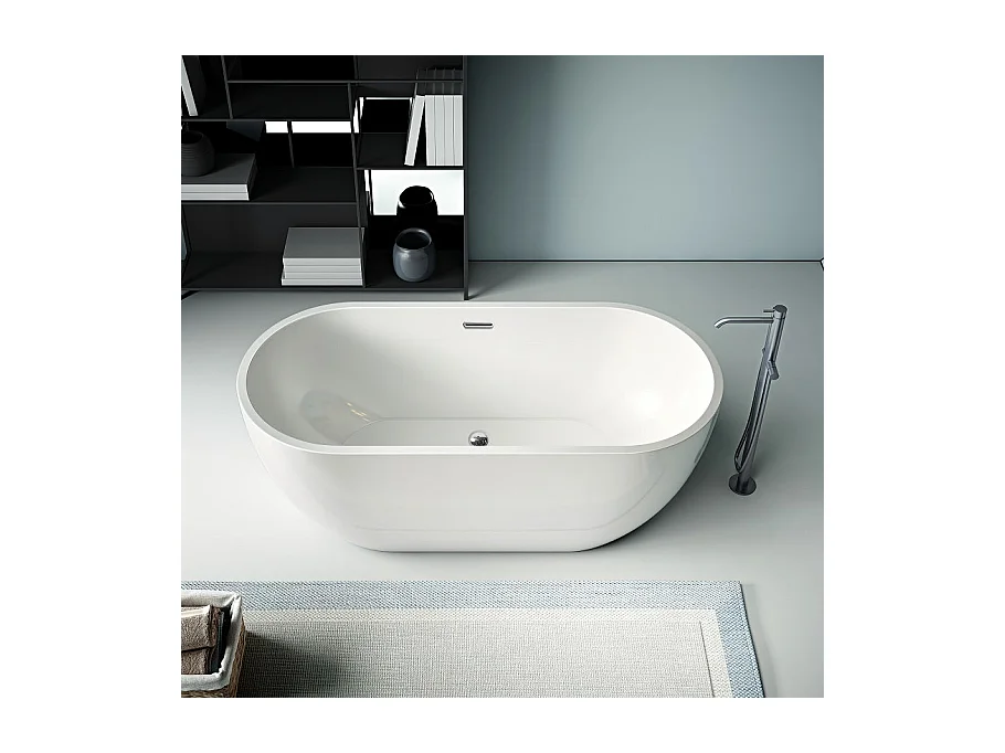 Freistehende Badewanne BOSTON 156 cm