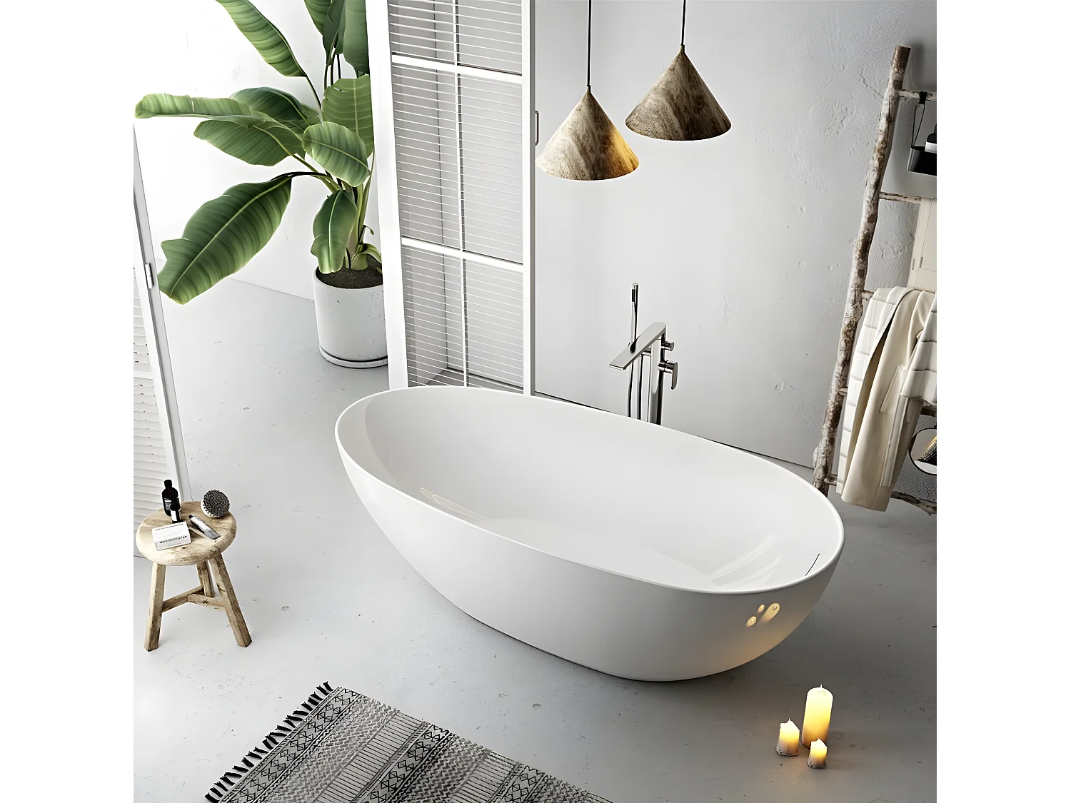 Bañera exenta FLORIDA  180 cm