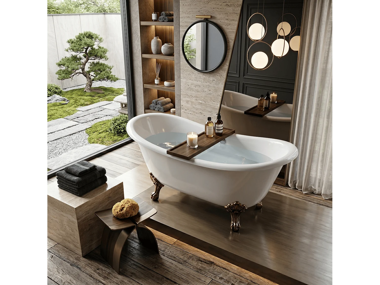 Bañera exenta SUTTON  152 cm