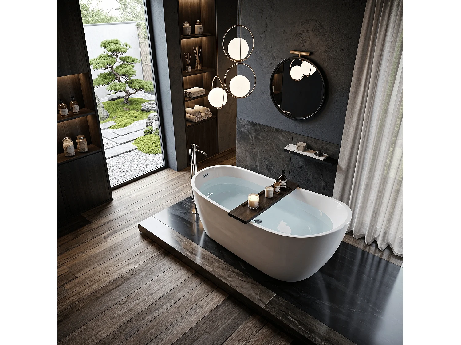 Bañera exenta SUTTON  152 cm