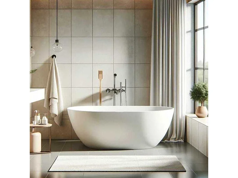 Freistehende Badewanne DENVER 170 cm