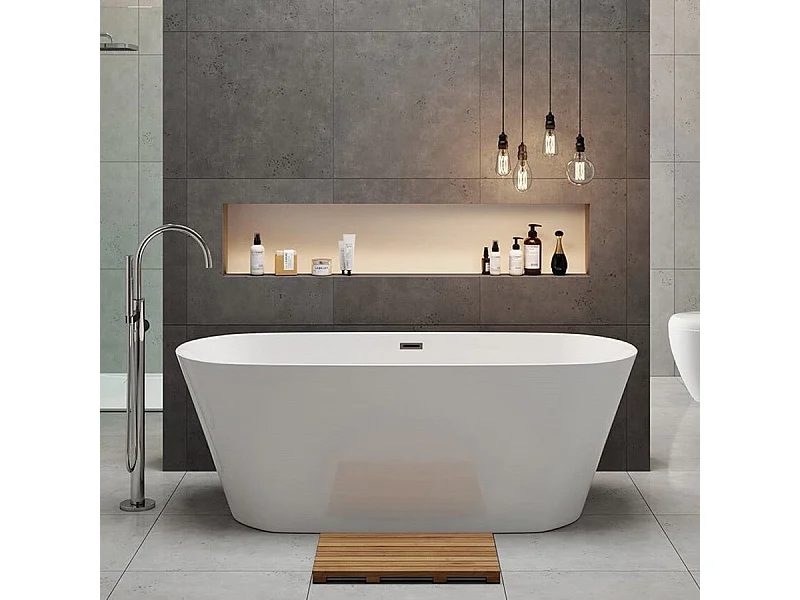 Vasca freestanding ovale FINDLAY bianca 149 cm