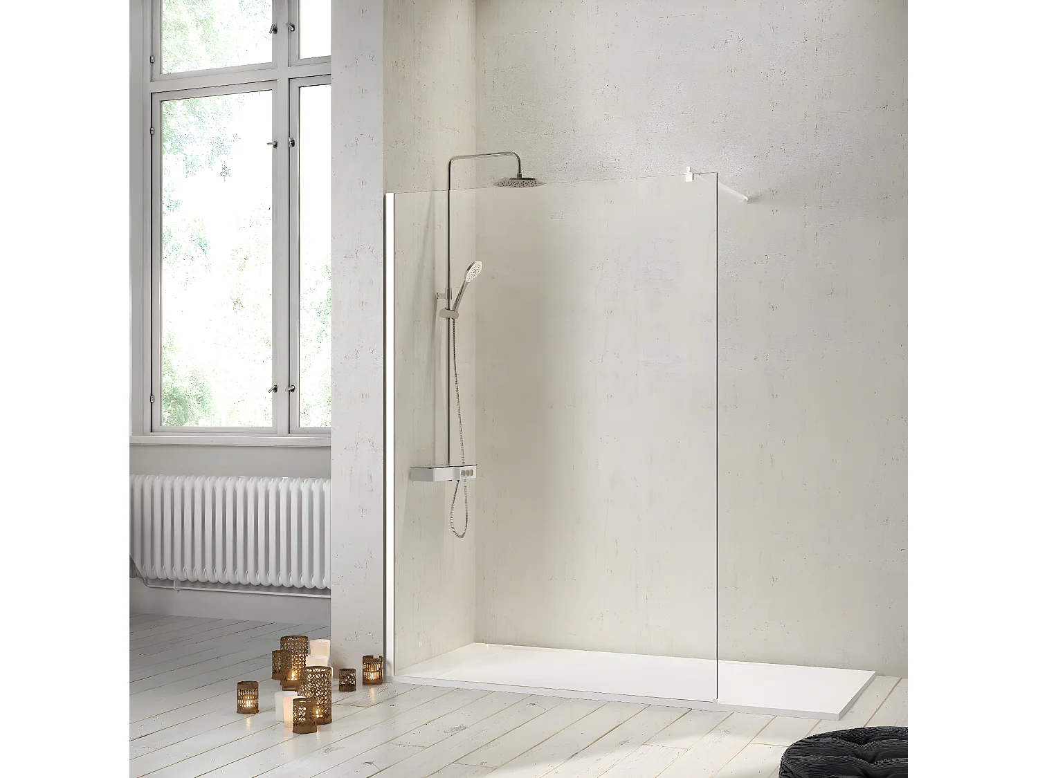 Parete doccia fissa FRESH 120 cm