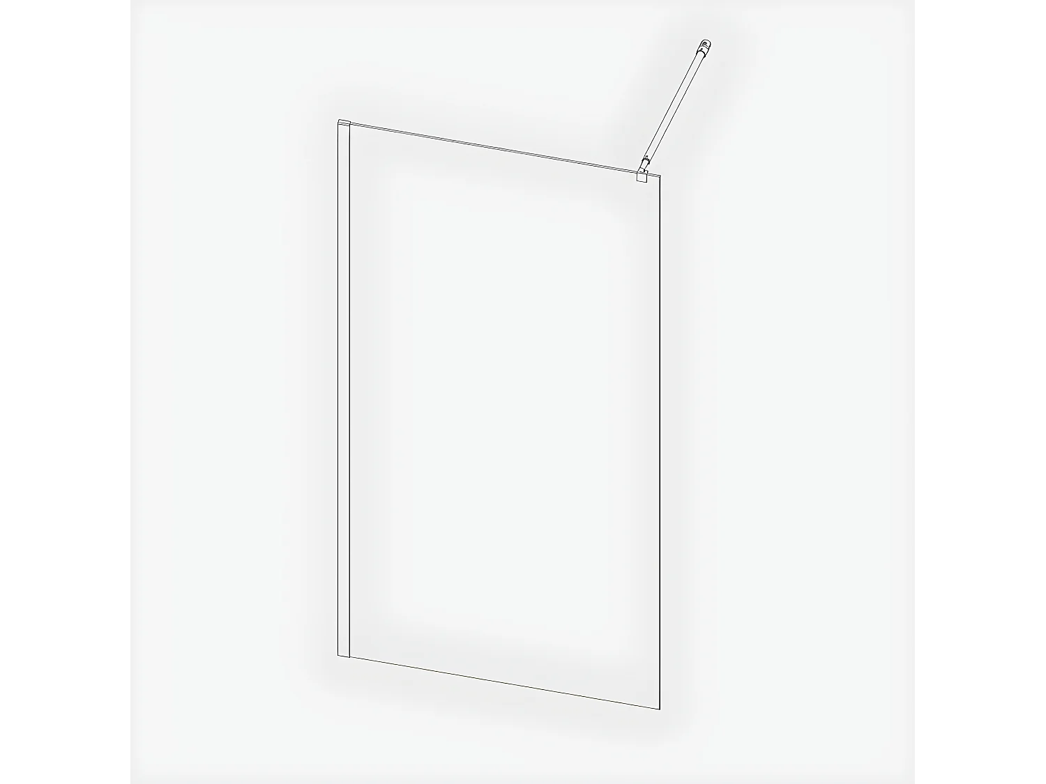 Parete doccia fissa FRESH 80 cm