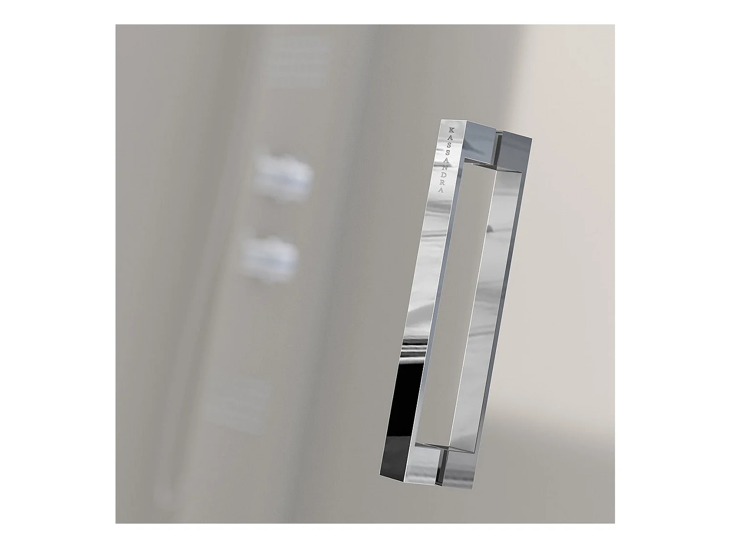 Frontal de ducha + Puerta Corredera 175 cm GLASÉ perfil Cromado Pared lateral: 66 - 69 cm