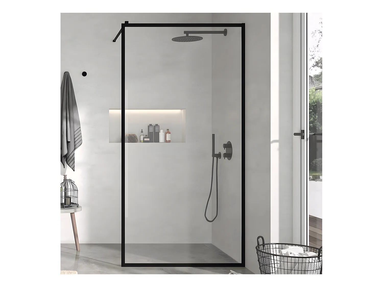 Parete doccia fissa FRESH PERIMETRAL 90 cm