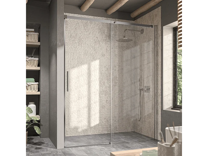 Frontal de ducha + Puerta Corredera 115 cm LUNA