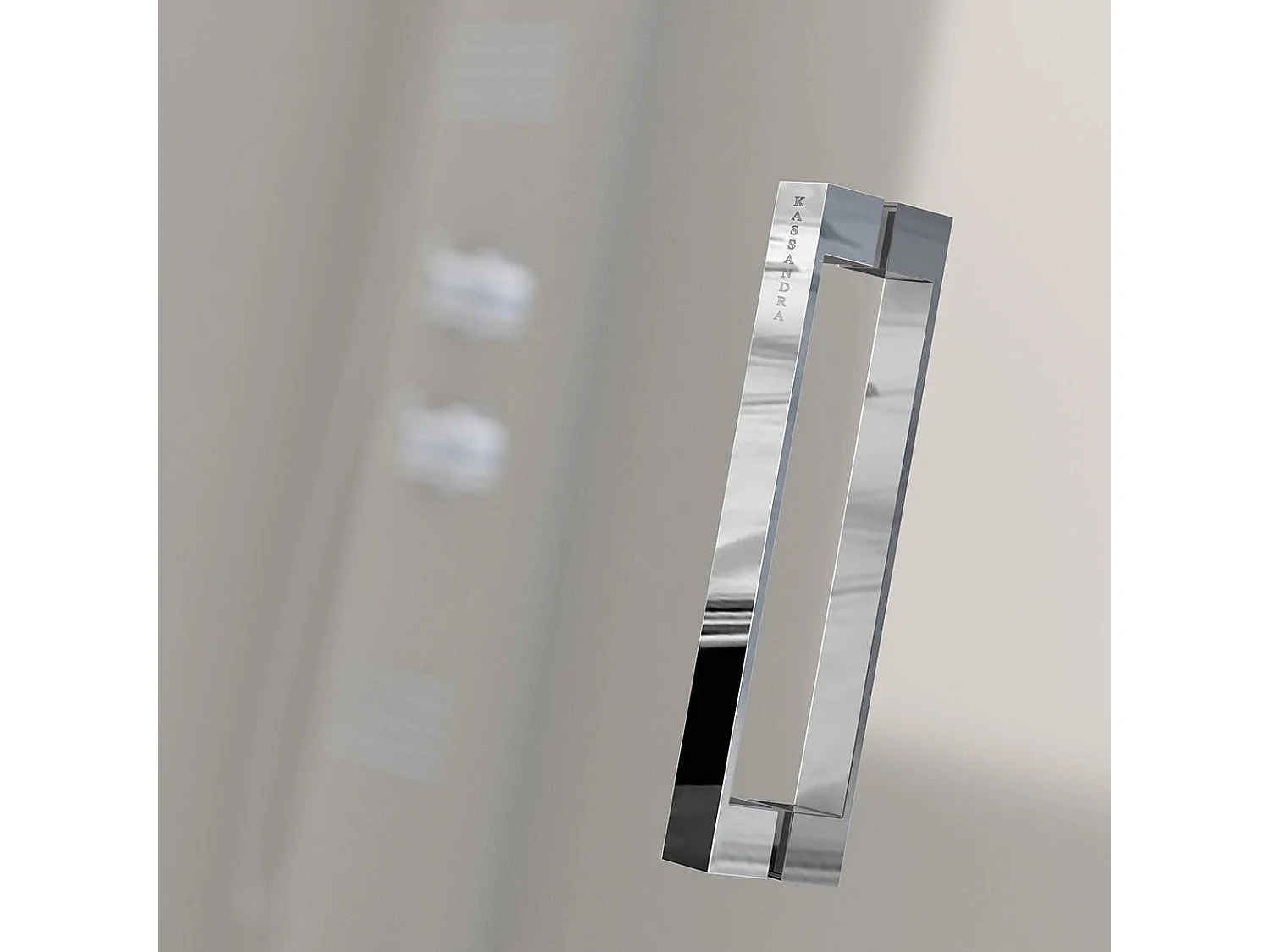 Frontal de ducha + Puerta Corredera 155 cm GLASÉ perfil Cromado Pared lateral: 66 - 69 cm