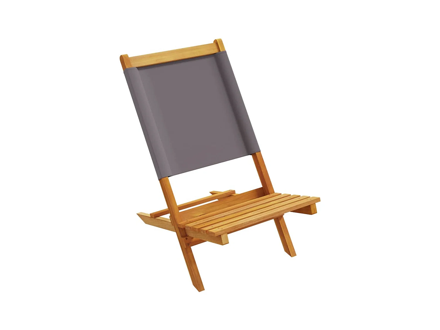Chaises de jardin pliantes lot de 6 tissu et bois massif